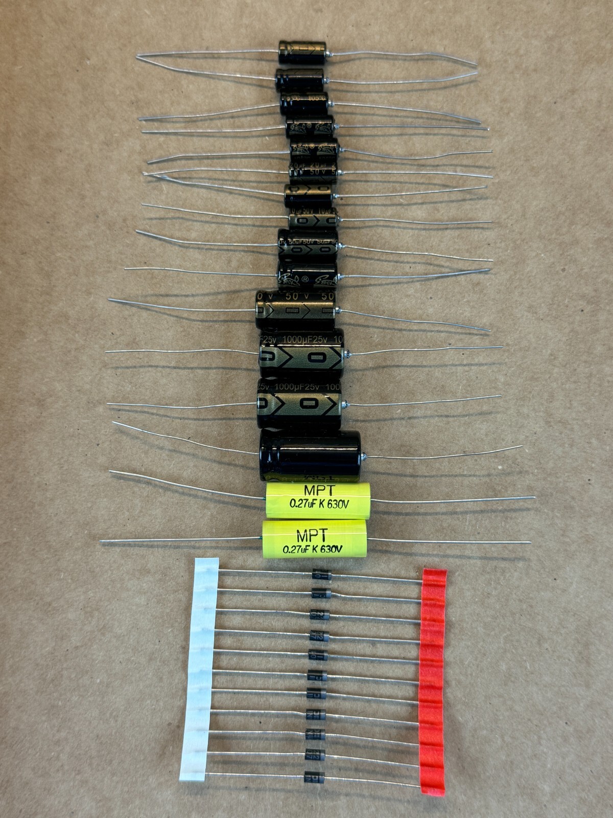 Rebuild Kit for Hickok 580A Full Recap Capacitor Set + Diodes