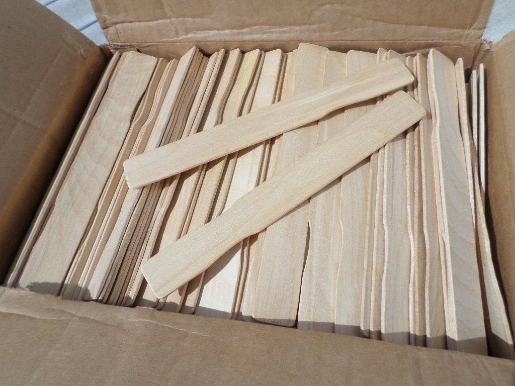 100 Premium 9" Birch Paint Sticks Stirrer Smooth Craft Automotive Arts USA