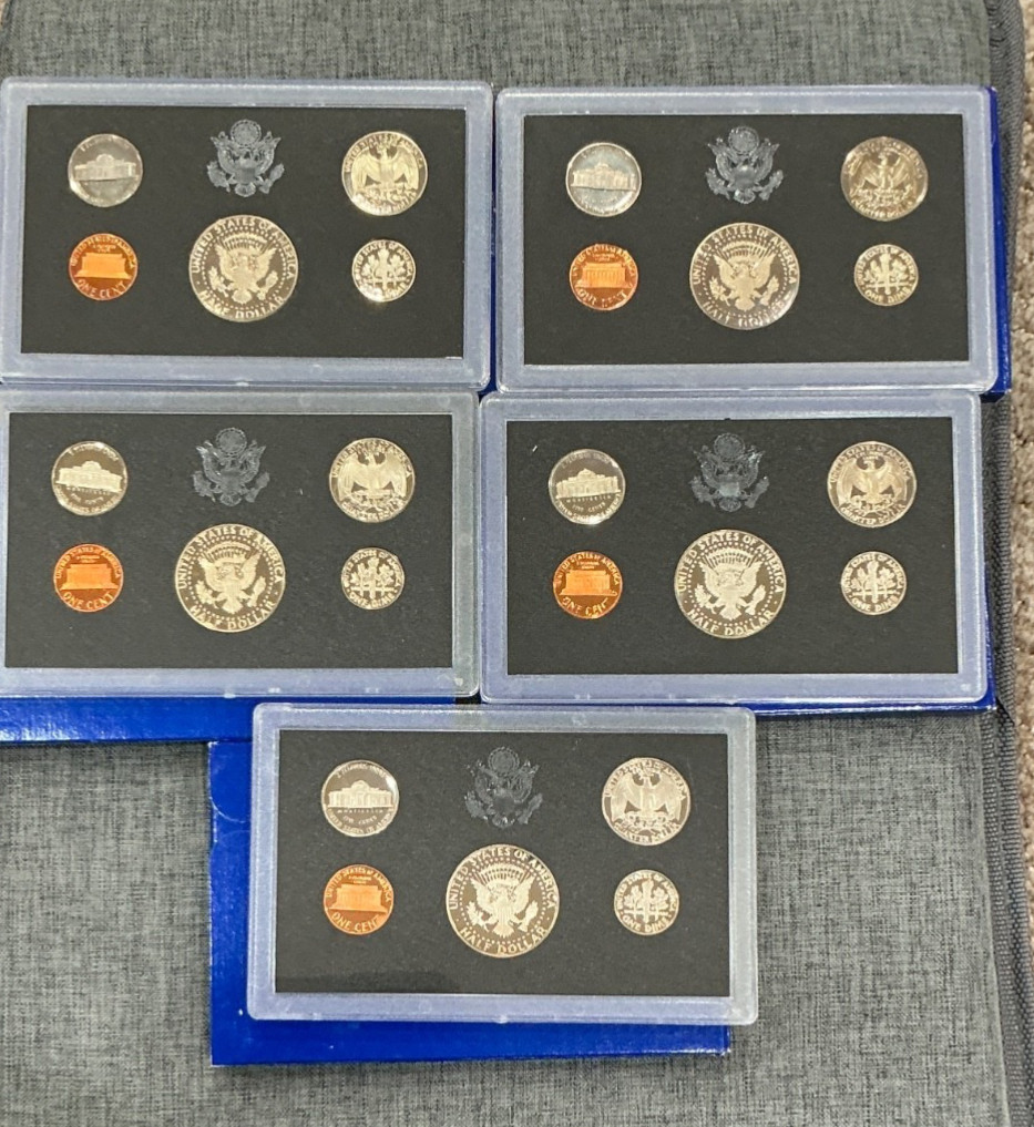(5) 1983-S U.S. Mint Proof Sets in original packaging