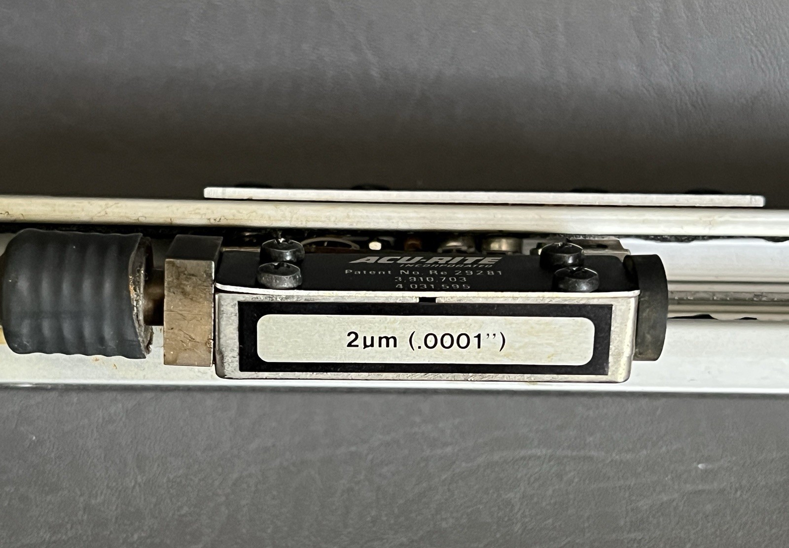 Acu-Rite Linear Encoder .0001 2μ m Patent No. 29281 10”