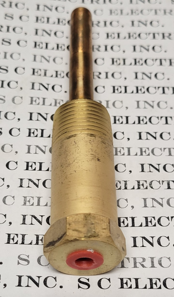JOHNSON CONTROLS #TE-6300W-101 THERMOWELL ASSEMBLY BRASS 6" APPLICATION