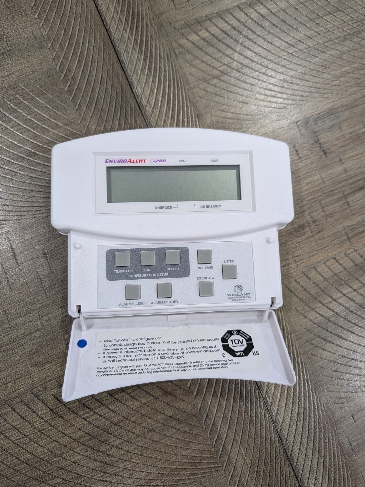 EnviroAlert EA200 Control Panel Keypad