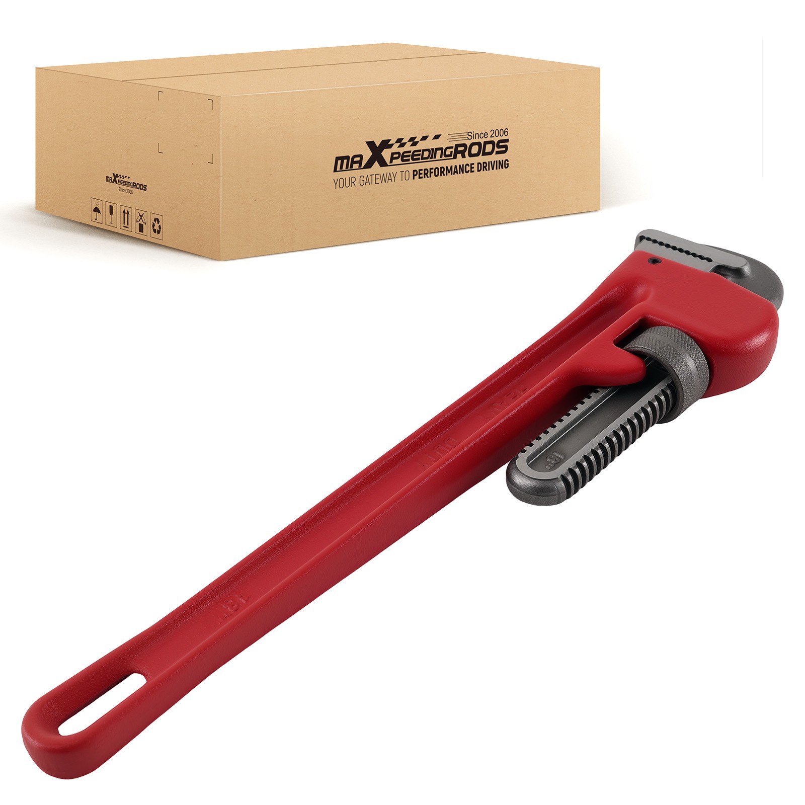 18" CRV Heavy Duty Pipe Wrench Stilson Type Drop Forged 450mm Steel