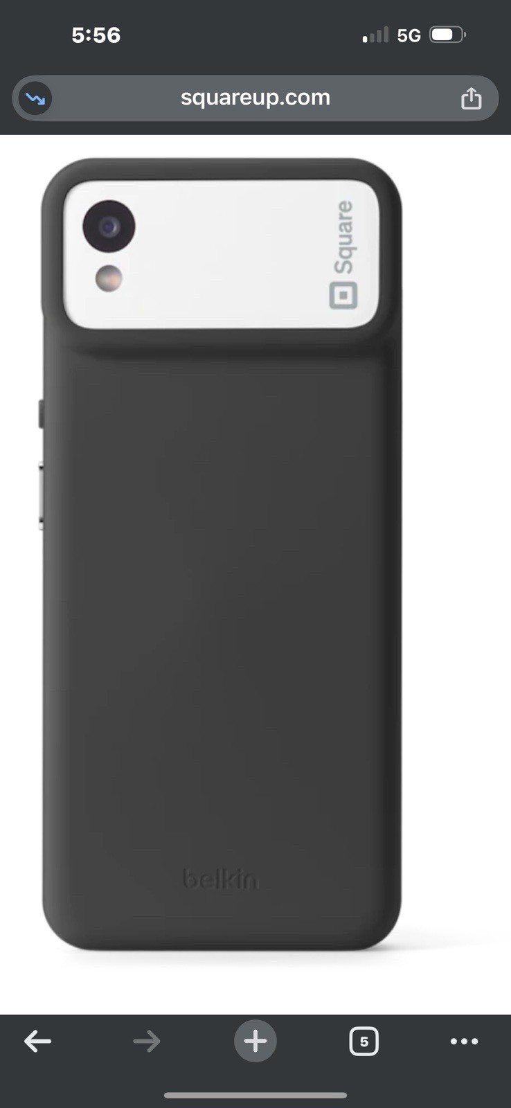 Square Handheld POS Credit Card Terminal With Case