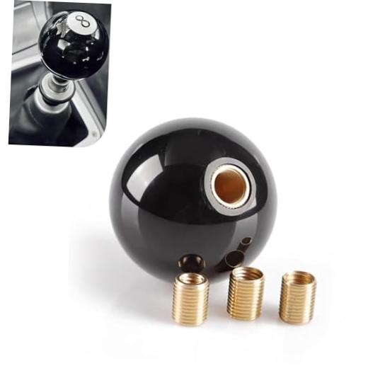 Pool Ball Billiard Shift Knob, 8-Shaped 5 6 Speed Acrylic Shifter Handle with