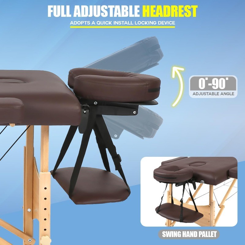 PayLessHere Portable Massage Table24inche Wide Lash Bed2Folding Heigh Adjustable