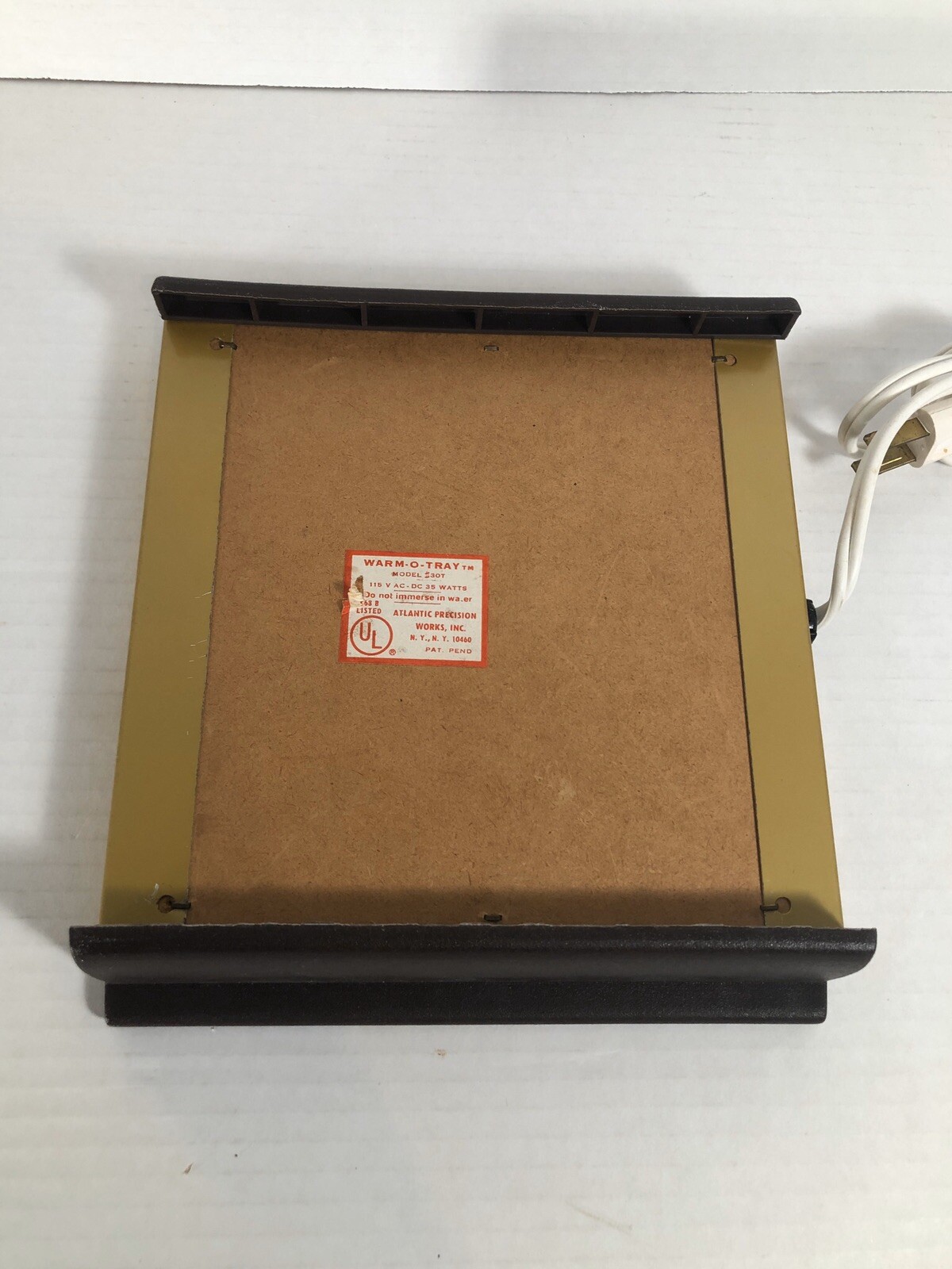 Vintage WARM-O-TRAY Single Hot Plate 8" by 7" Salvatore Puglisi Super Unique