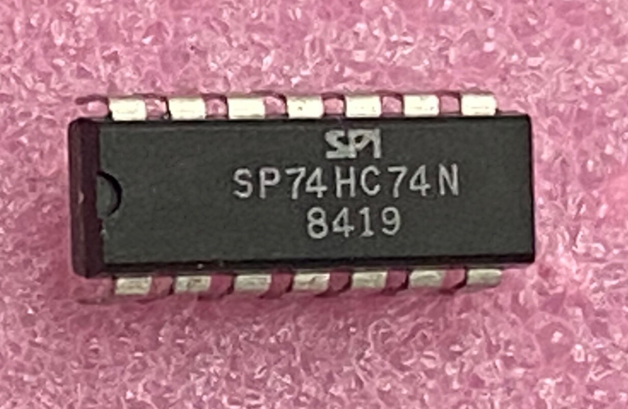 SPI SP74HC74N dual D flip-flop set/reset Integrated Circuit