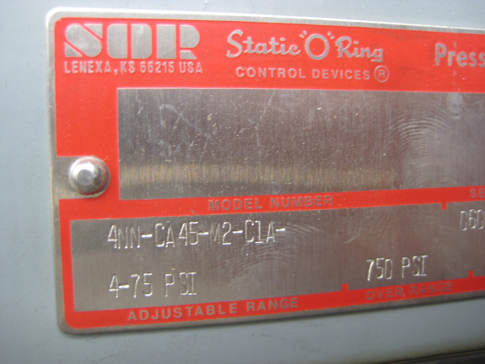 SOR 4NN-CA45-M2-C1A PRESSURE SWITCH NSNP