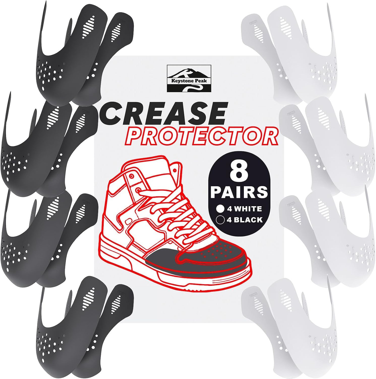 8 Pairs Shoe Crease Protector | Crease Protectors for Dunk Low, Air Force ...