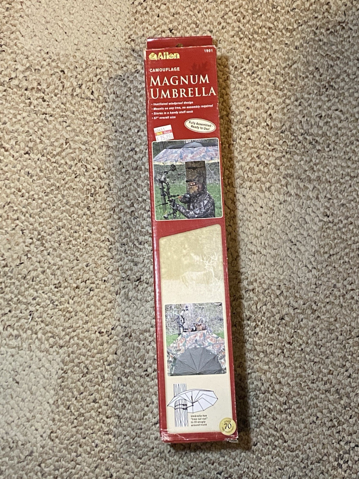 Allen Camouflage Magnum Umbrella 57” Overall Size Fully Assembled Hunting