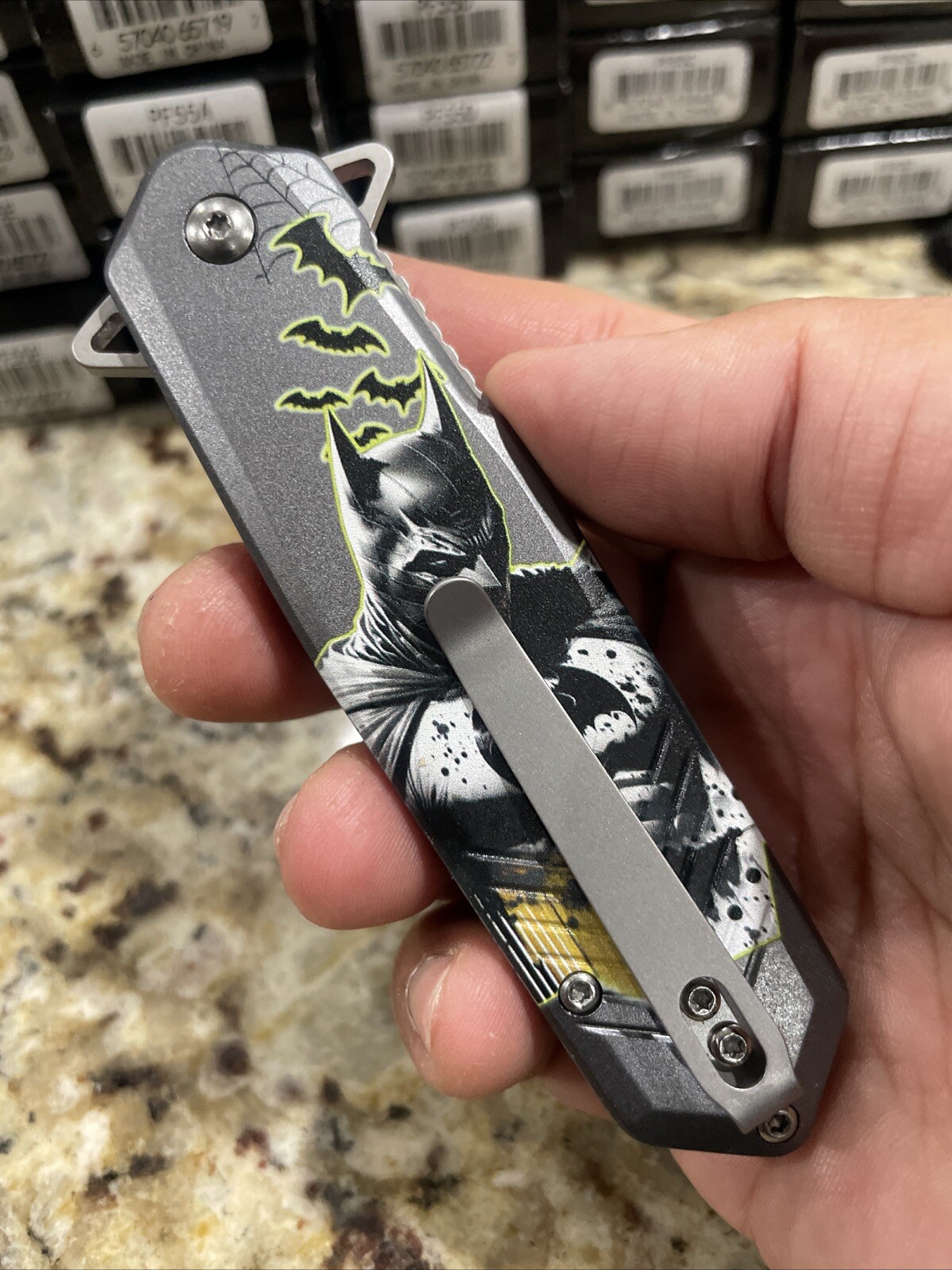 Comic Con Themed Spring Assited Pocket Knife -High Quality Folding Knife - 63A