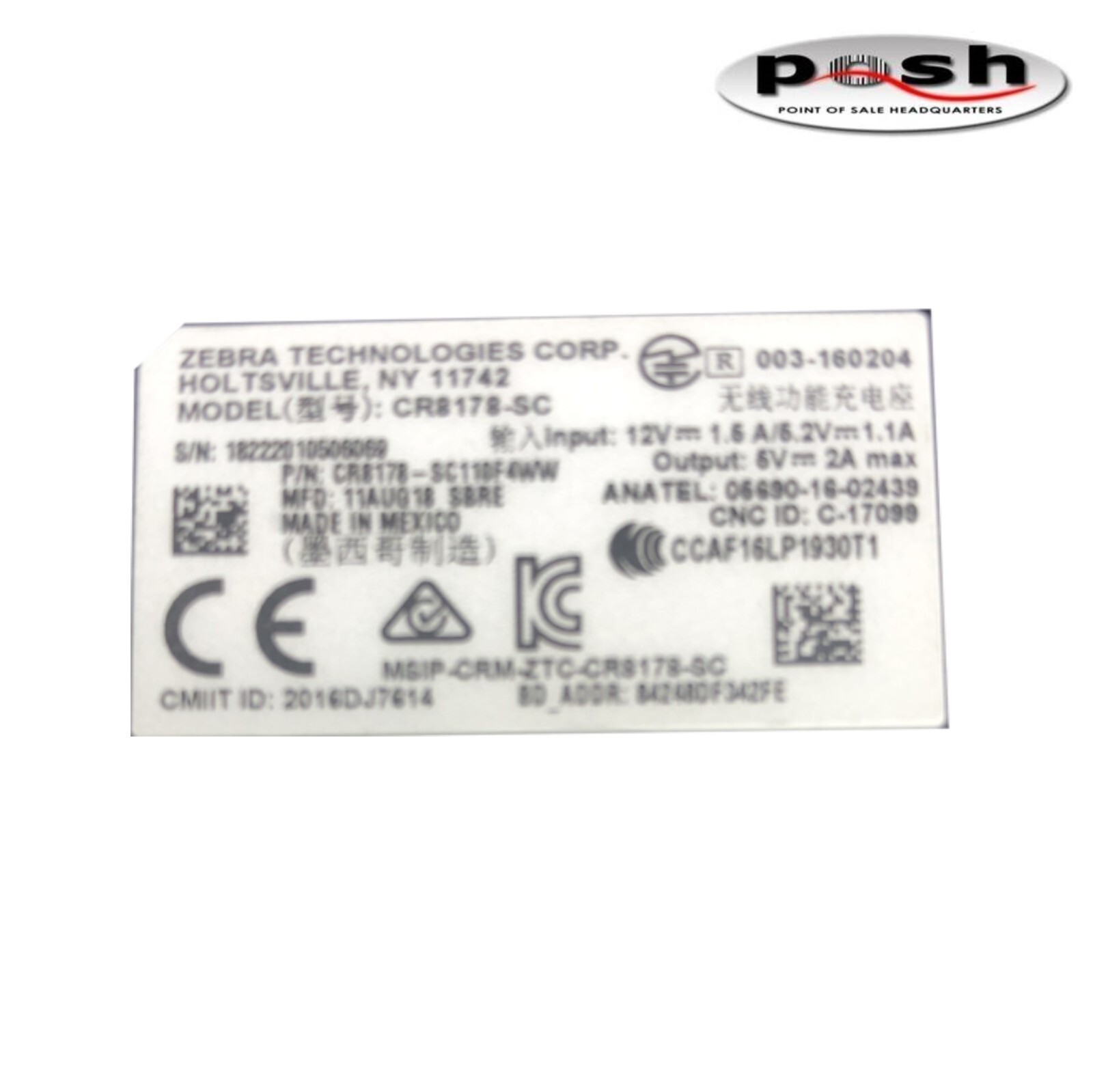 Zebra DS8178 Digital Barcode Scanner Imager Kit ***Zebra123 Compatible***