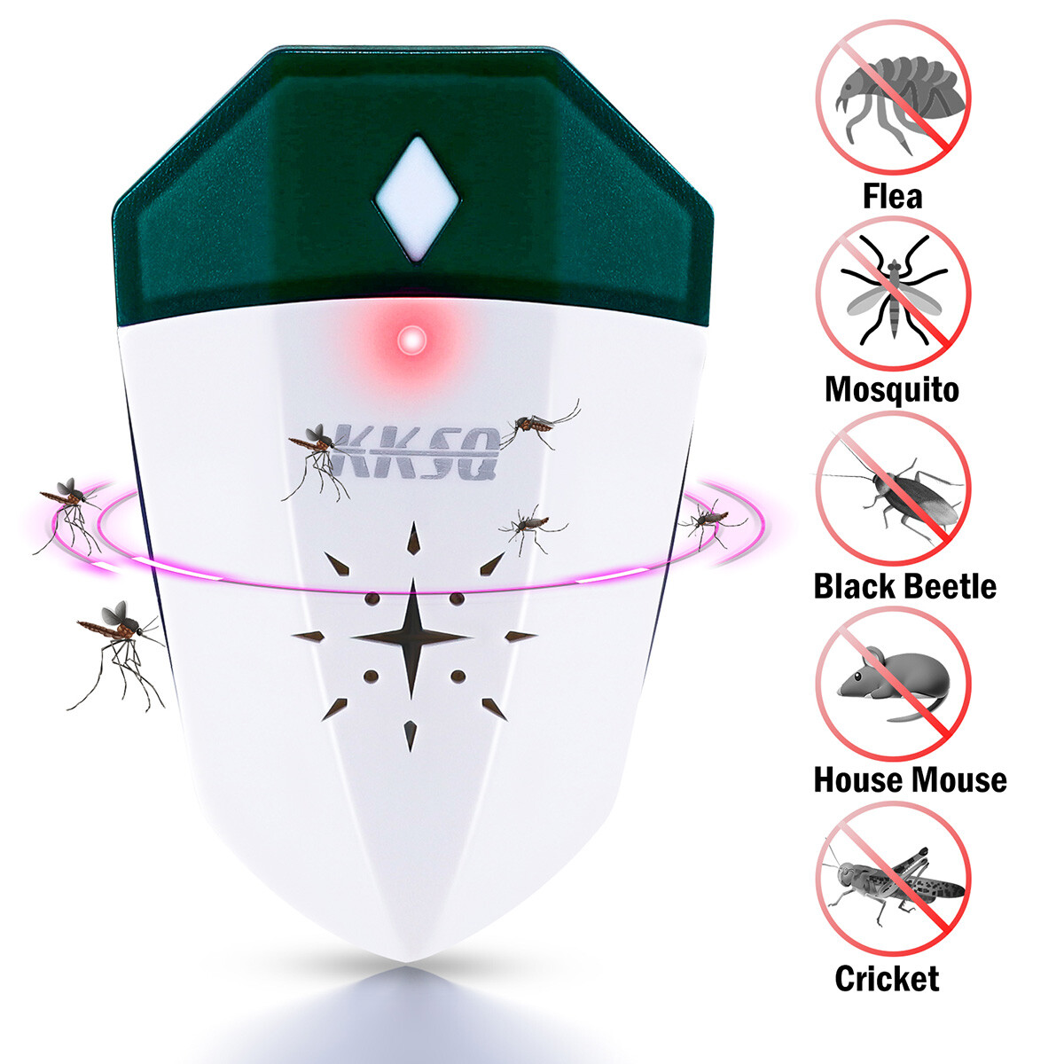 Ultrasonic Pest Repeller Electronic Indoor Plug in for Insects, Pest Control