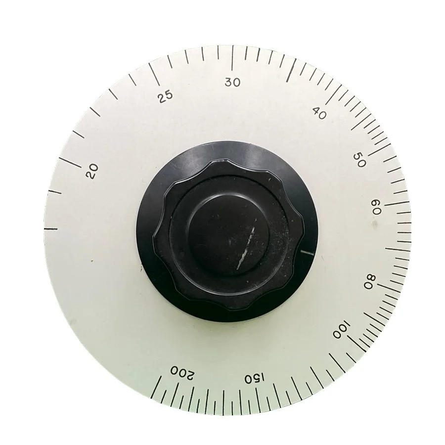 Vernier Knob  0-200 Military Radio / Test Equipment Knob Velvet USA L:15cm