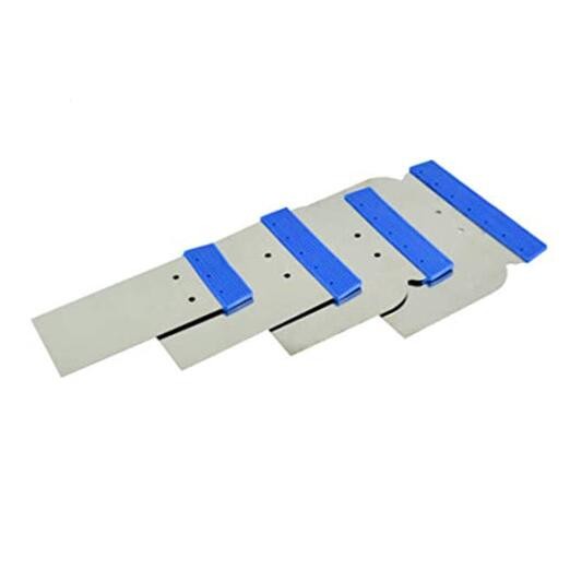 Metal Body Filler Scraper Stainless Steel spreaders Set 4pcs 50/80/100/120 mm
