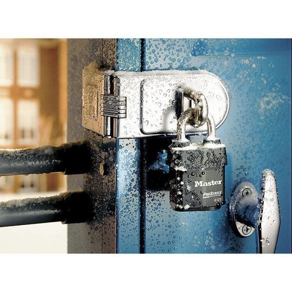 Master Lock 6121Ka Padlock, Keyed Alike, Standard Shackle, Rectangular Steel