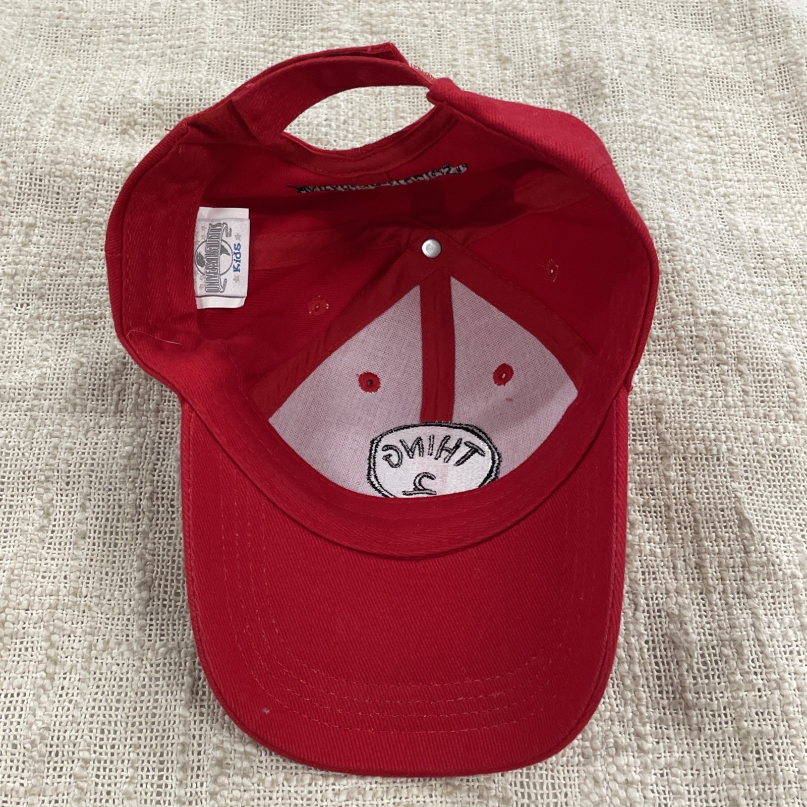 Universal Studios Dr. Seuss Thing 2 Red Embroidered Kids Adjustable Cap Hat