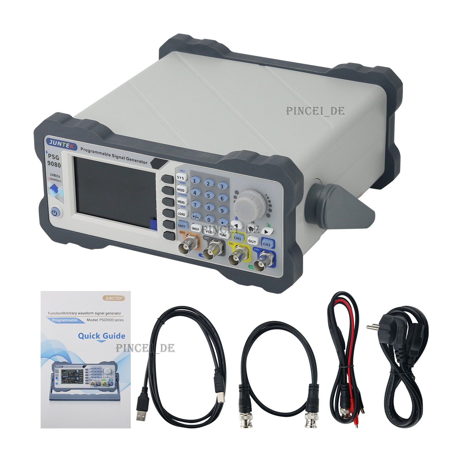 JUNTEK PSG9080 Programmable Arbitrary Generator 1nHz-80MHz Function Generator