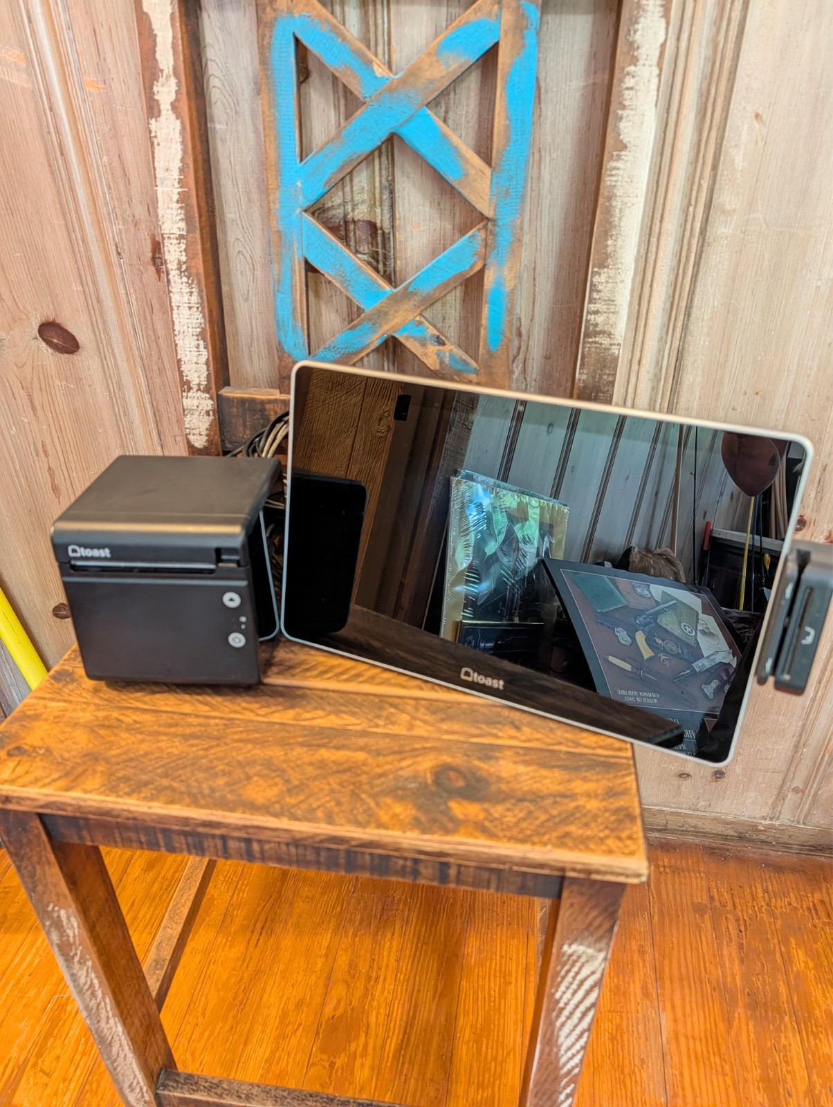 Toast POS Register Screen with Tap and Printer