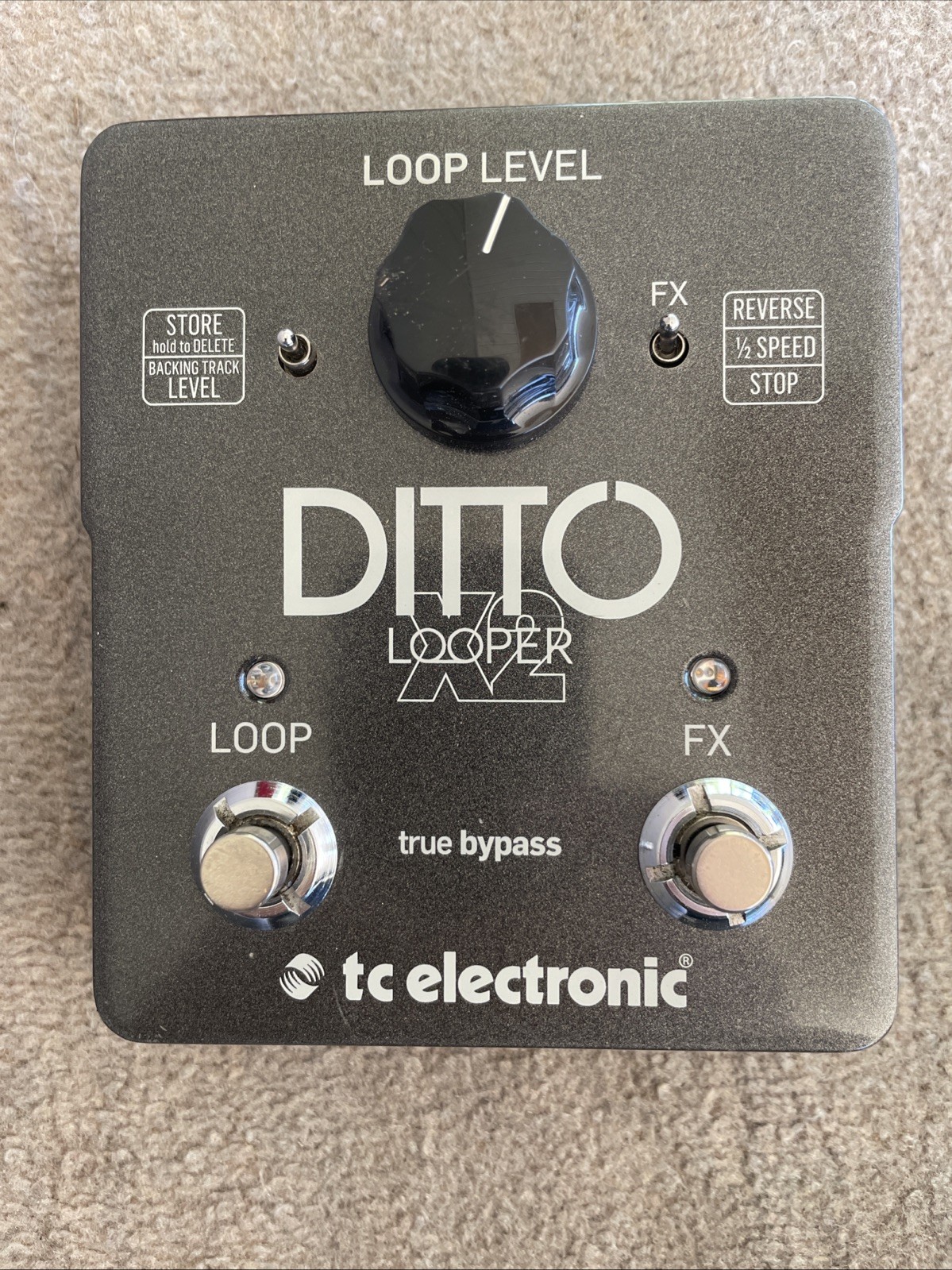 TC Electronics Ditto x2 Looper Effects Pedal Phrase Sampler