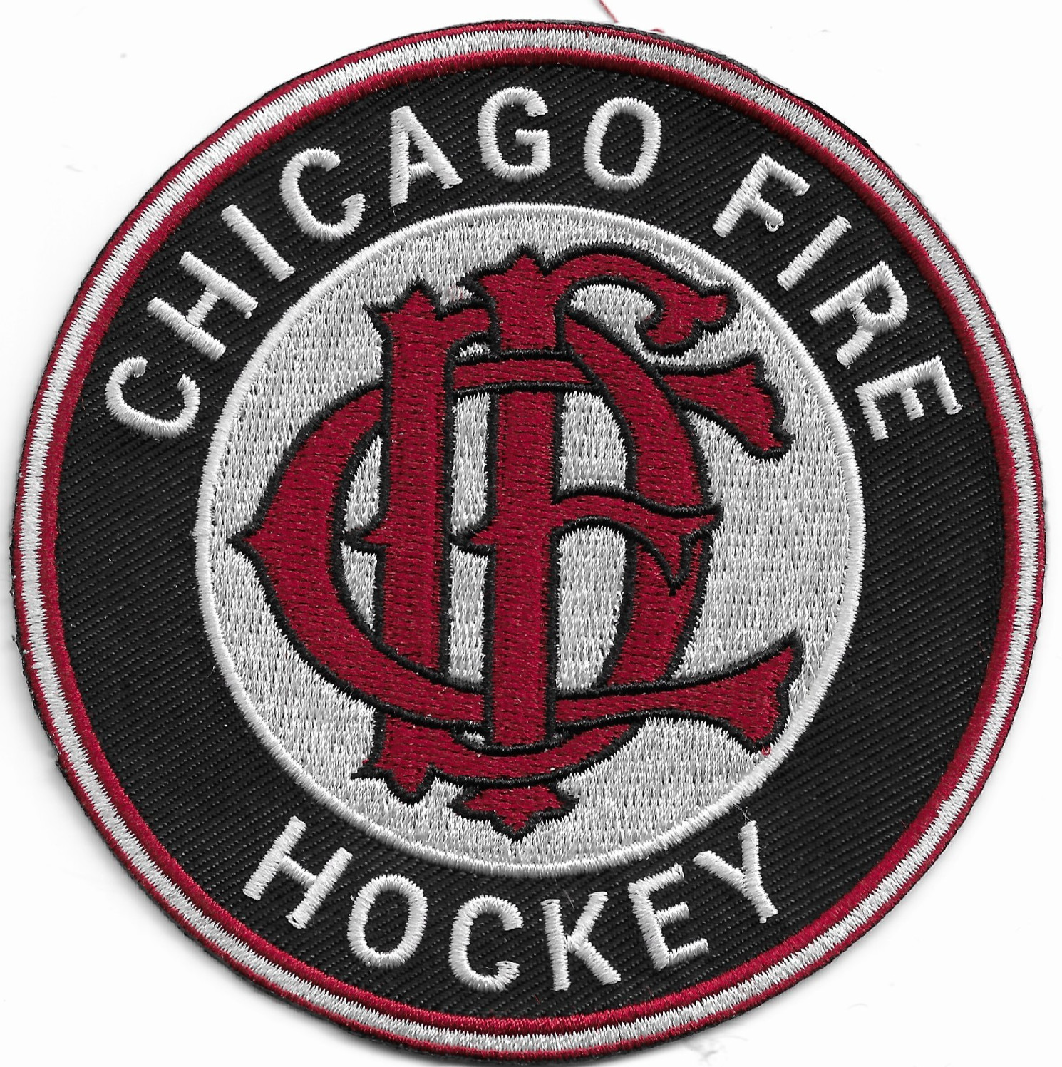 Chicago  Fire Dept. Hockey Team new style, Illinois  (4" round size) fire patch