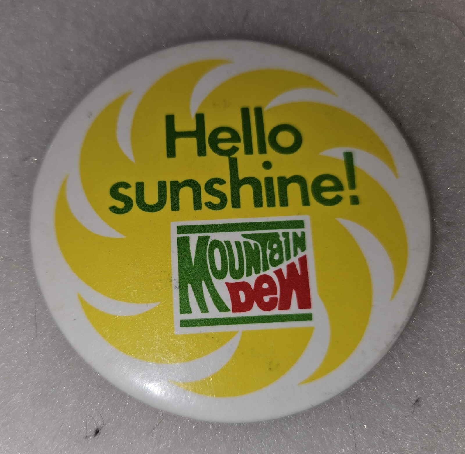 HELLO SUNSHINE MOUNTAIN DEW MIRROR SCARCE ITEM TAKE A LOOK AT MY PEPSI AUCTIONS