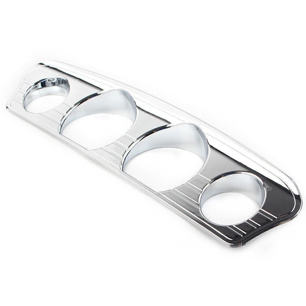 Chrome Tri Line Gauge Stereo Accent Trim Cover For Harley Touring 2014-2021 2020