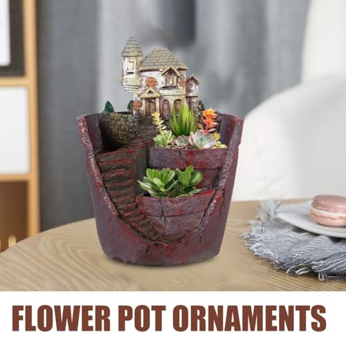 Plants Decor Micro Landscape Planter Pot Resin Succulent Planter Pot