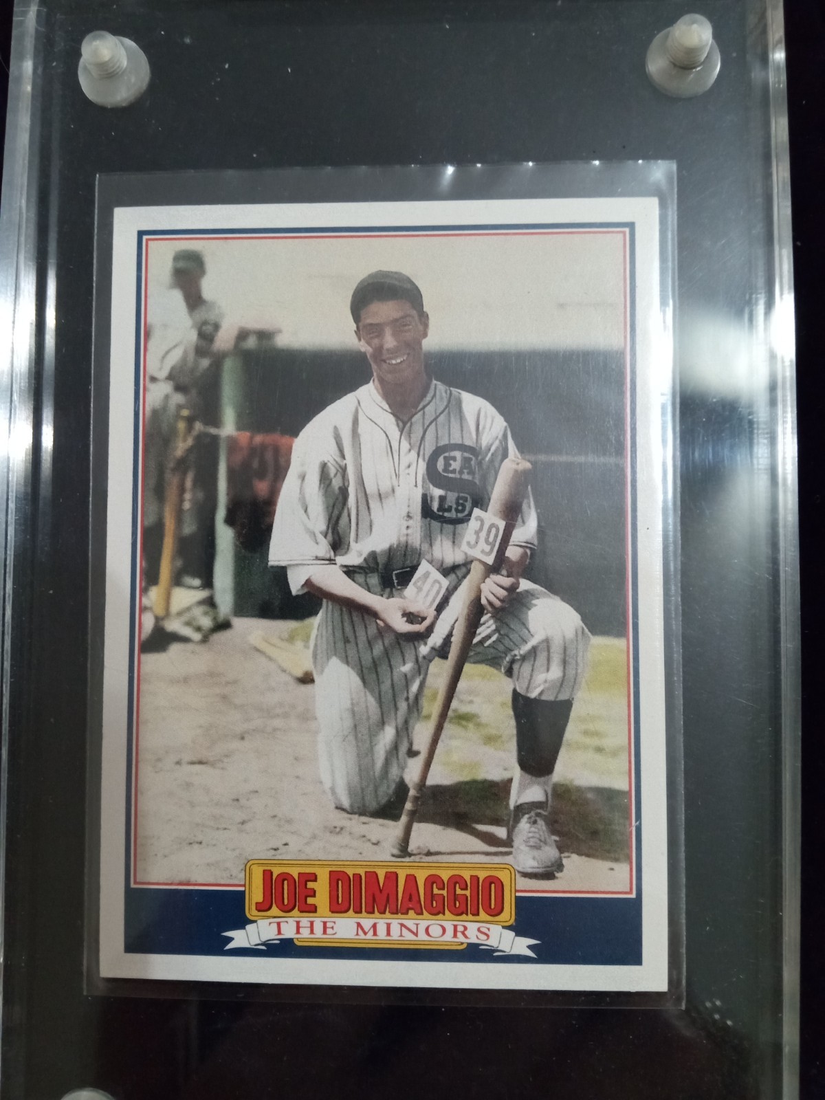 Joe DiMaggio The Minors 1992 Score 1 Of 5 #0674 Of 2,500 Autograph Excellent Con