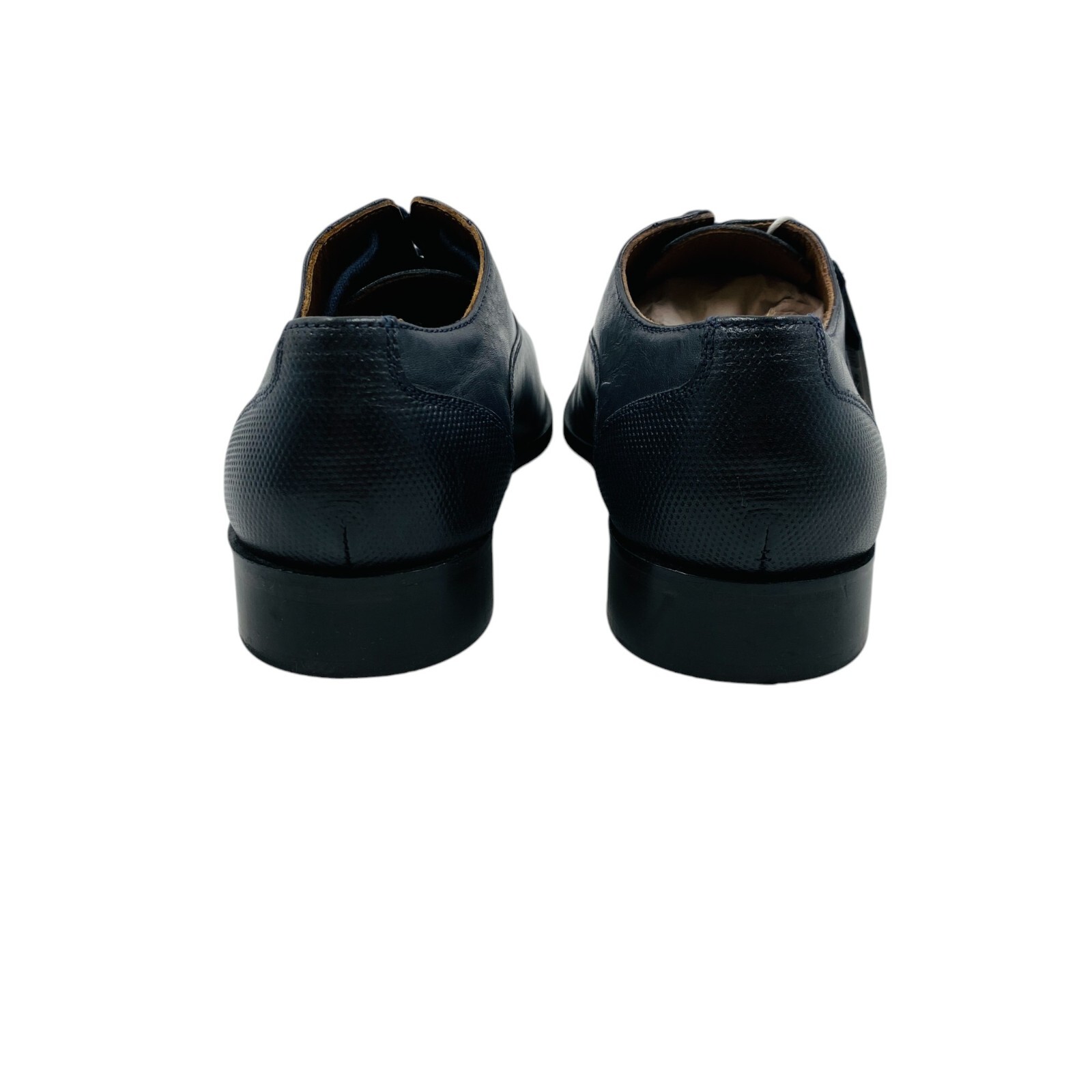 JULES Mens Dark Blue Designer Leather Formal Shoes EUR 41 UK 7 US 7.5