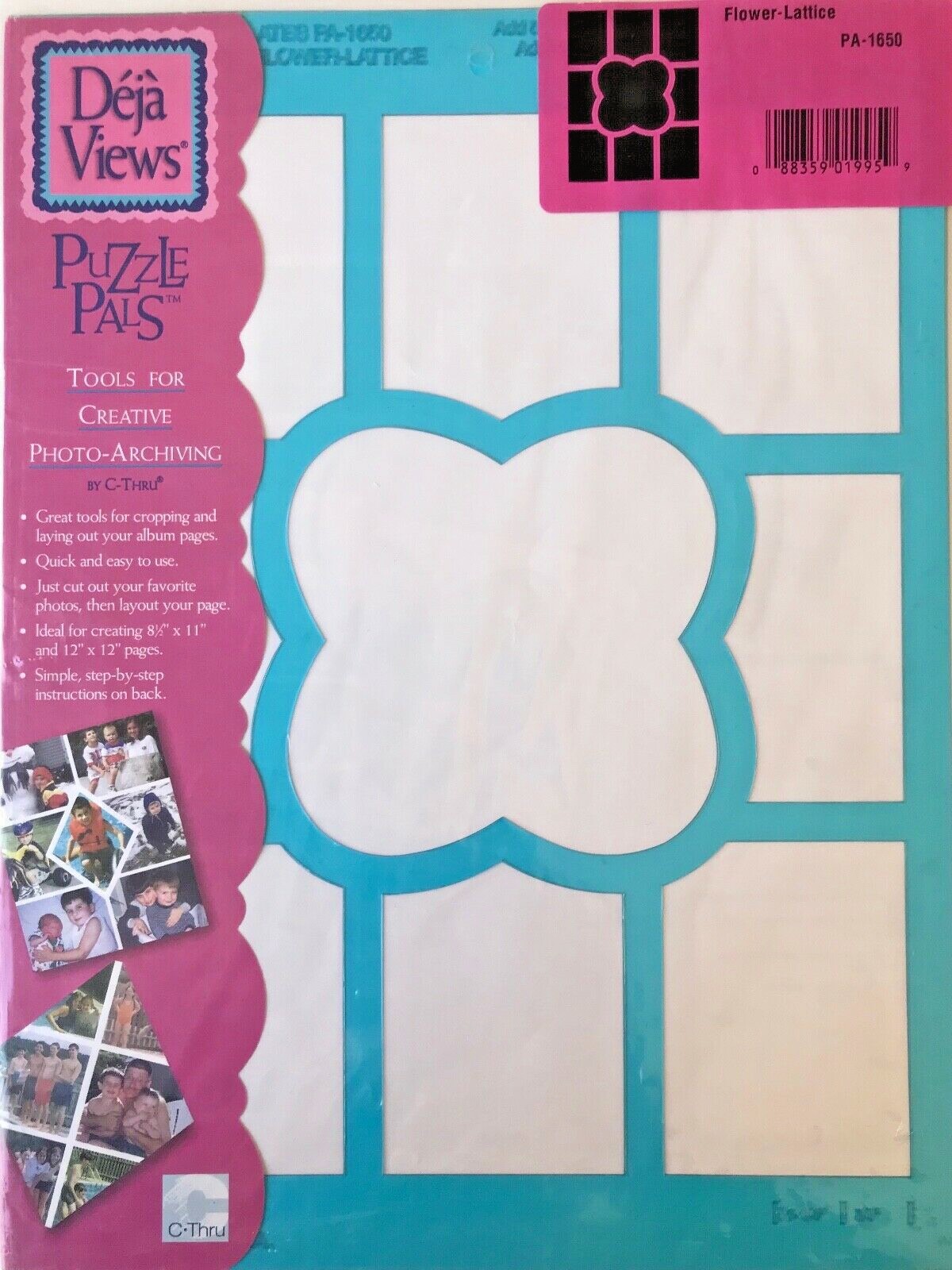 C-Thru Puzzle Pal Templates - Flower-Lattice - PA1650 - NEW