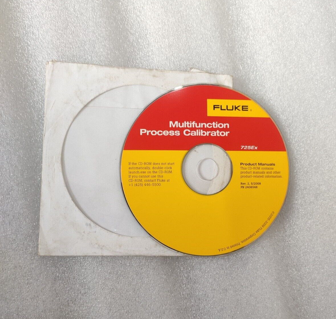 Fluke Multifunction Process Calibrator 725x Product Manuals CD