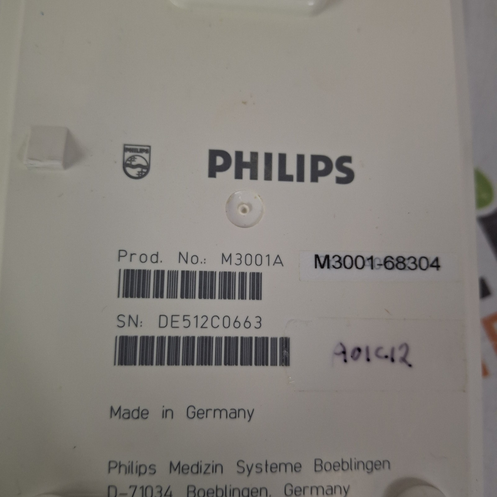 Philips M3001A-A04C12 Nellcor OxiMax SpO2, NIBP, ECG MMS Module