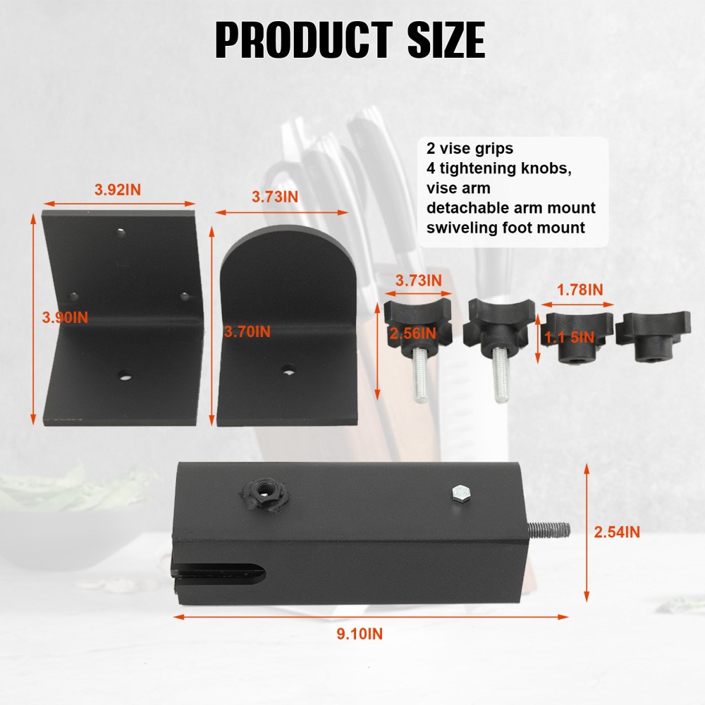 Swiveling Multi-Mount Work Bench Vise For Knife Making Work With 360 Rotation