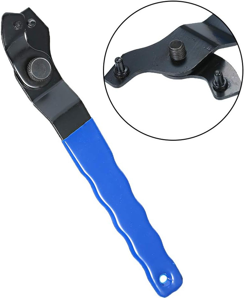 2Pcs Angle Grinder Wrench, Adjustable Pin Spanner, Ergonomic Handle, Carbon Stee