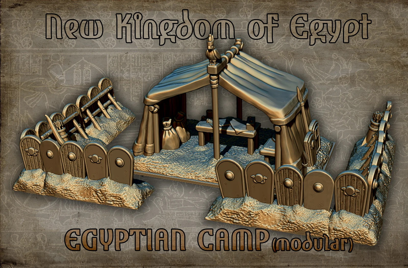 Egyptian Camp - Resin Tabletop Miniature