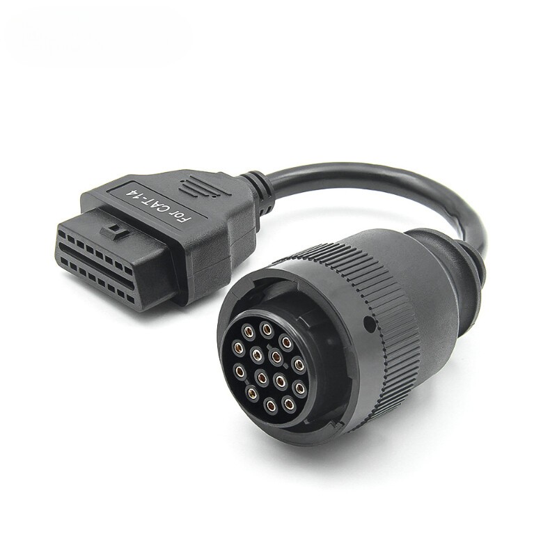 14Pin to 16Pin OBD2 Cable for Cat ET3 Truck Diagnostic Adapter