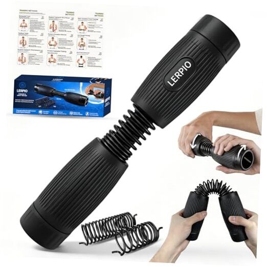 Forearm & Wrist Strength Trainer, Adjustable Resistance Forearm Exerciser Black