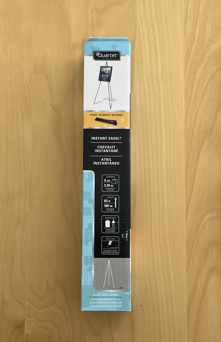 Quartet Instant Easel COMPACT Folding & Portable Model #29E - New - presentation