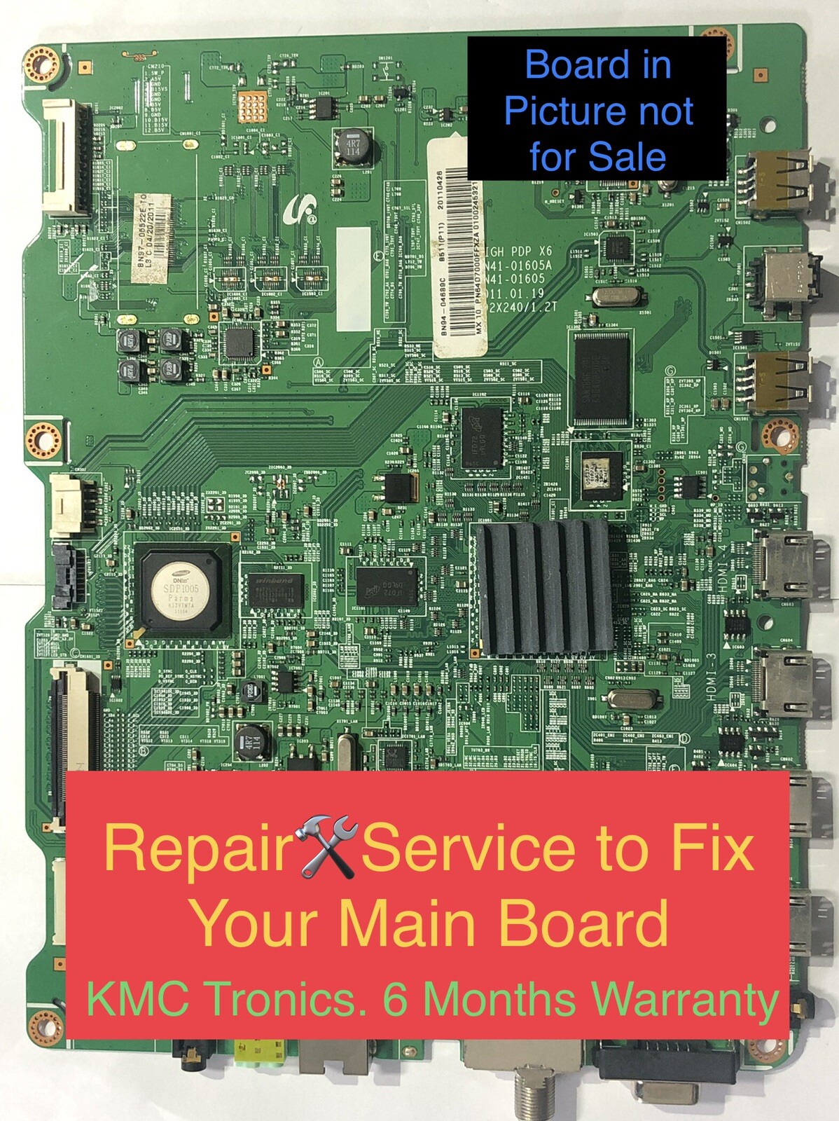 “REPAIR🛠SERVICE” FOR SAMSUNG Main Bd BN94-04689C  PN64D7000FFXZA PN51D6500FFXZA