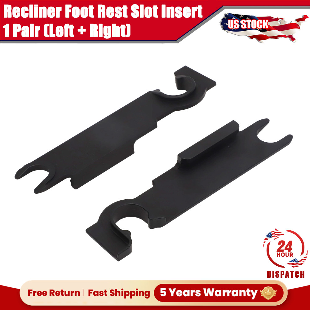 Left + Right Recliner Foot Rest Lock Slot Insert Set Fits For Couch Sofa Chair