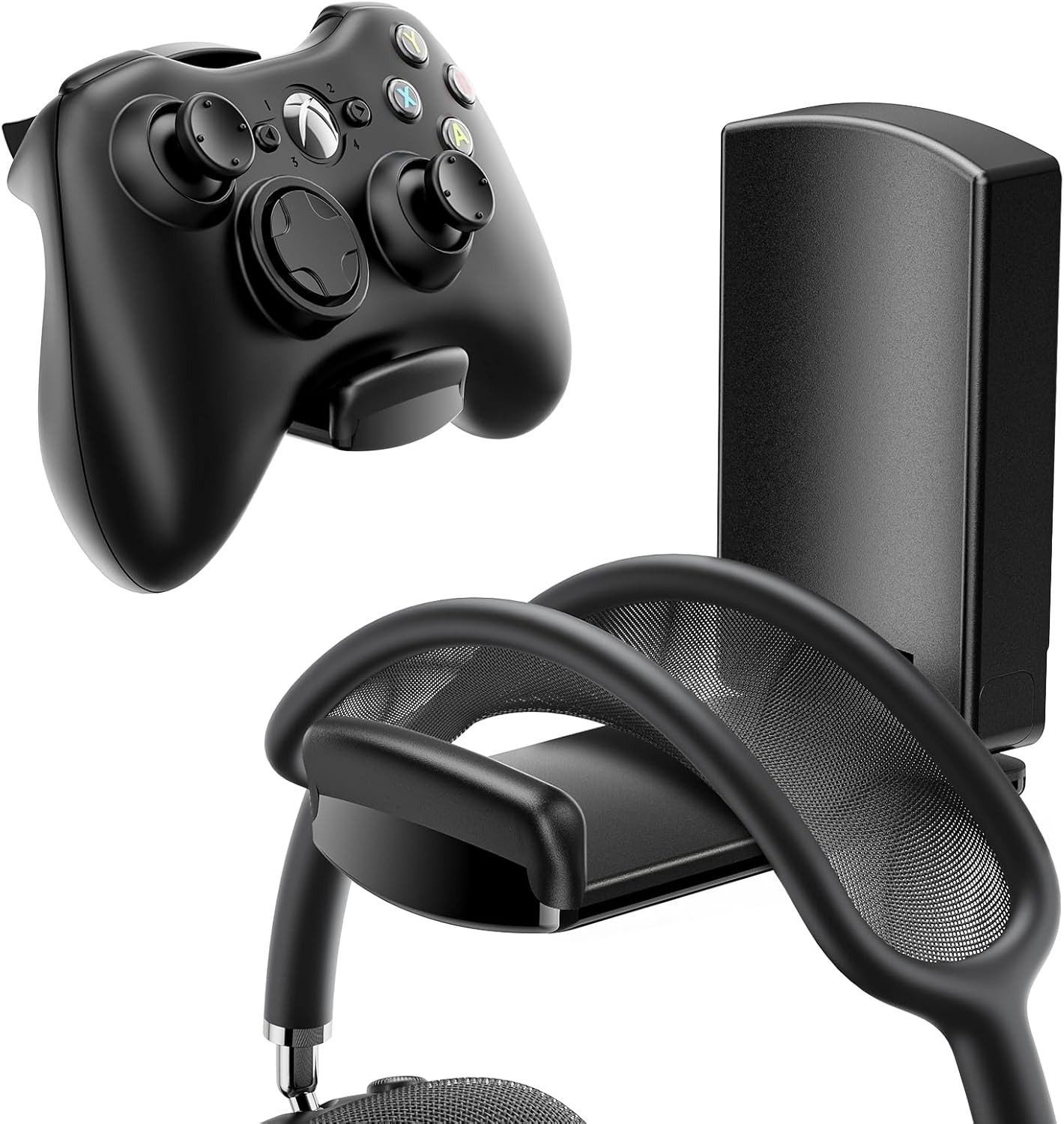 Sticky Headphone Stand Controller Holder - EURPMASK Upgraded Adhesive Black