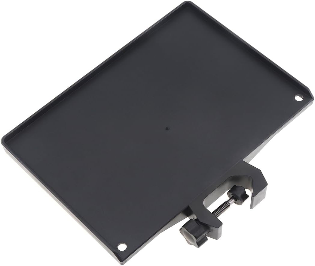 RTNLIT Microphone Stand Tray 7.9" × 5.5" Small Clamp on Tray for Pole Shelf | Ad