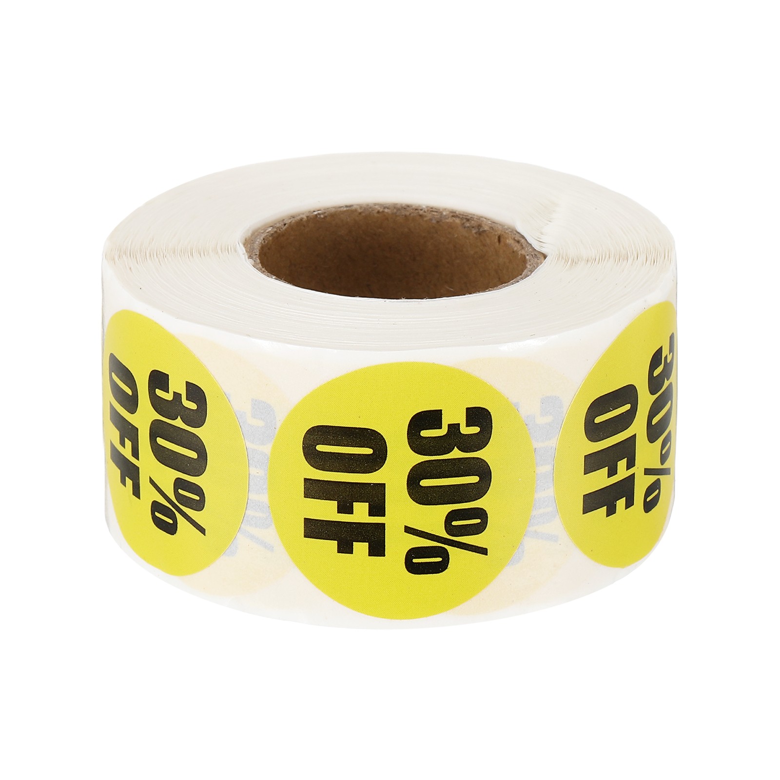 500 Pcs Yellow 30% Off Stickers Circle Price Marker Tags