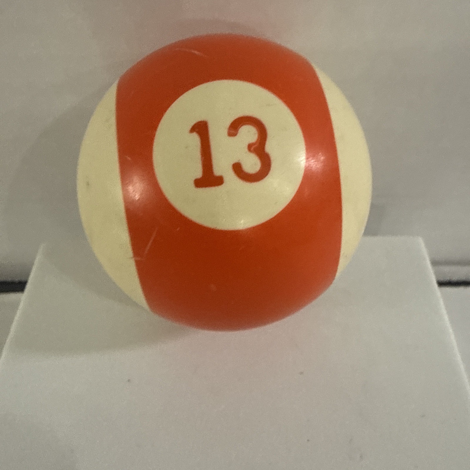 Vtg Single 13 Billiard Pool Ball Standard 2 1/4" Replacement Number 13 Orange