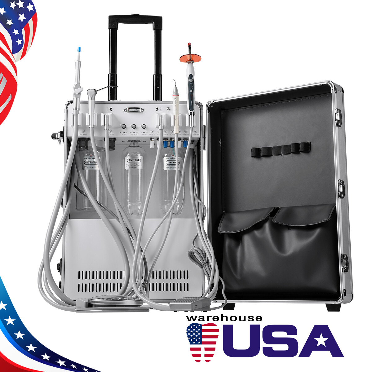 Dental Chair Unit Computer Controlled DC Motor/Moblie Unit System Air Compressor