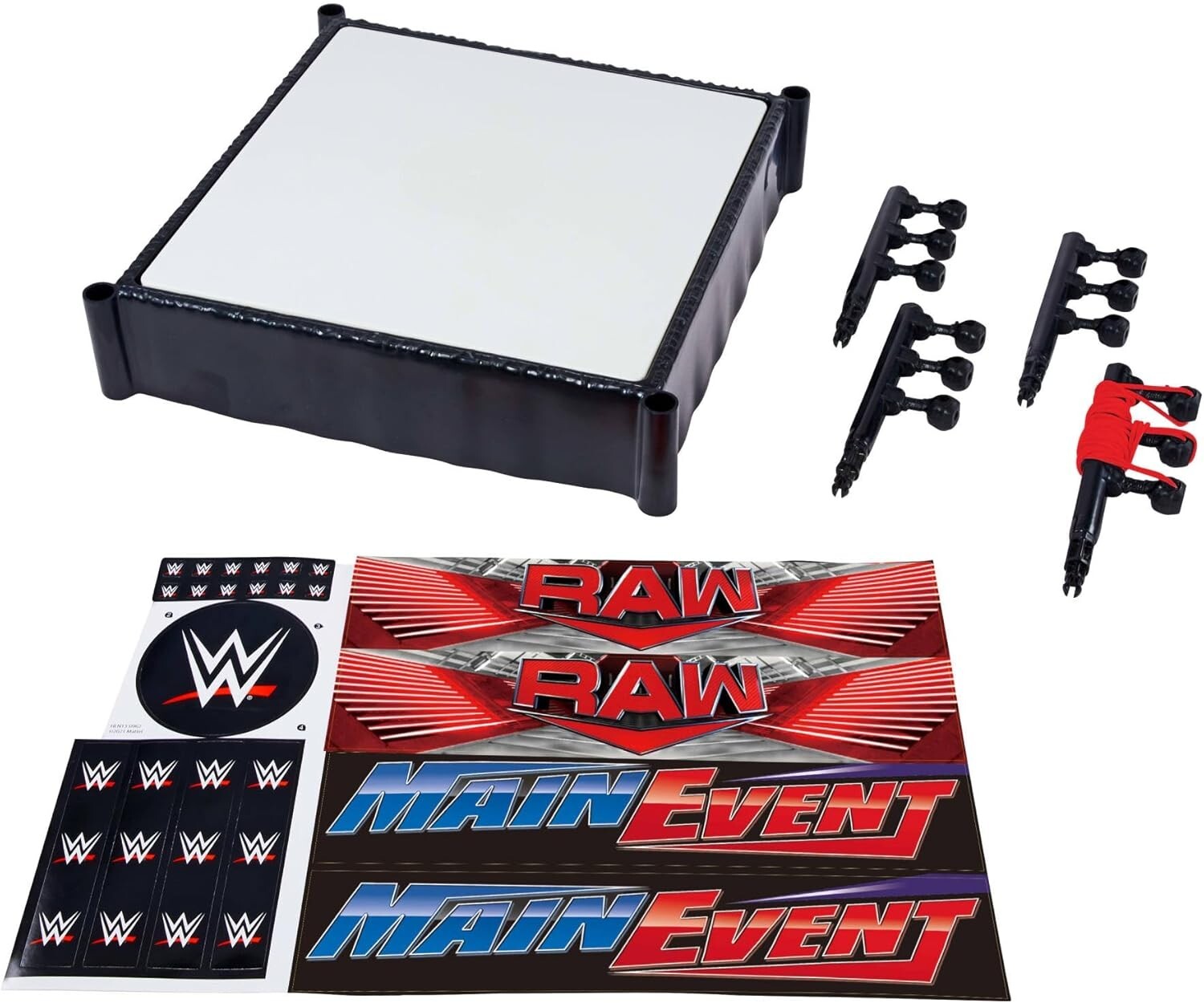 WWE Superstar Ring with Labels for Main Event & RAW, Spring-Loaded