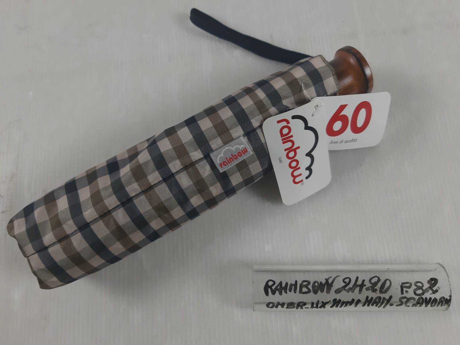 Mini Umbrella - Manual - 8 Sticks - Ivory - 2420 - Rainbow