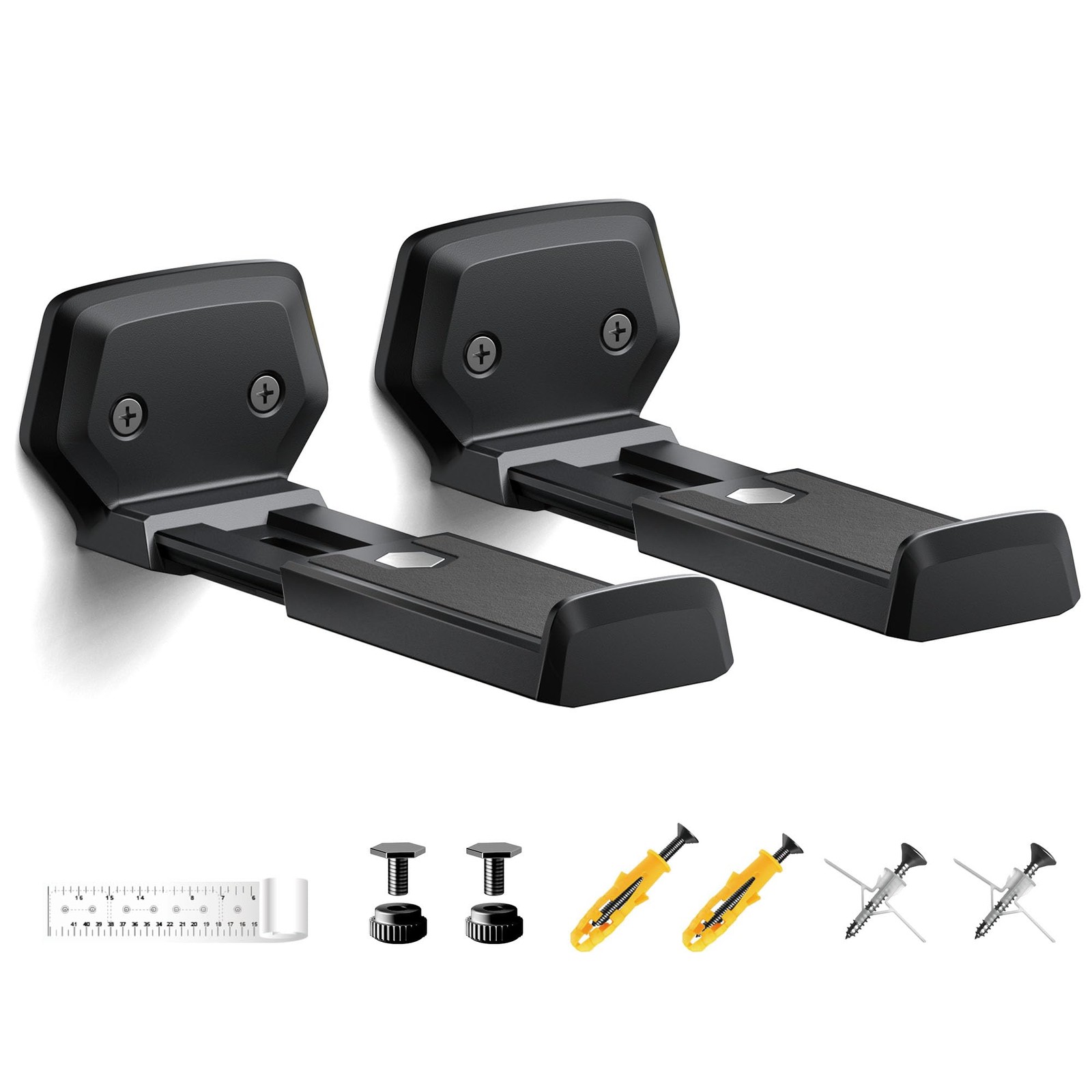 Soundbar Wall Mount Bracket,Depth Adjustable 3.8-6.5 inch,Universal Sound Bar...